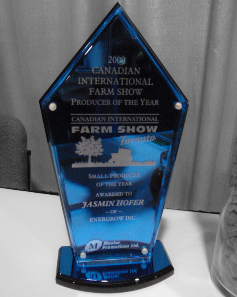 2009 Canadian International Farm Show Producer of the Year Award