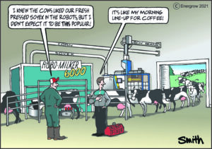 Cow Robot Lineup Comic - English